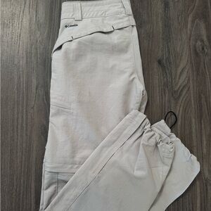 Columbia cream hiking pants